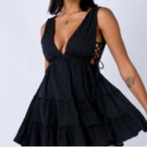 Princess Polly Krissa Mini Dress Black 
US 4